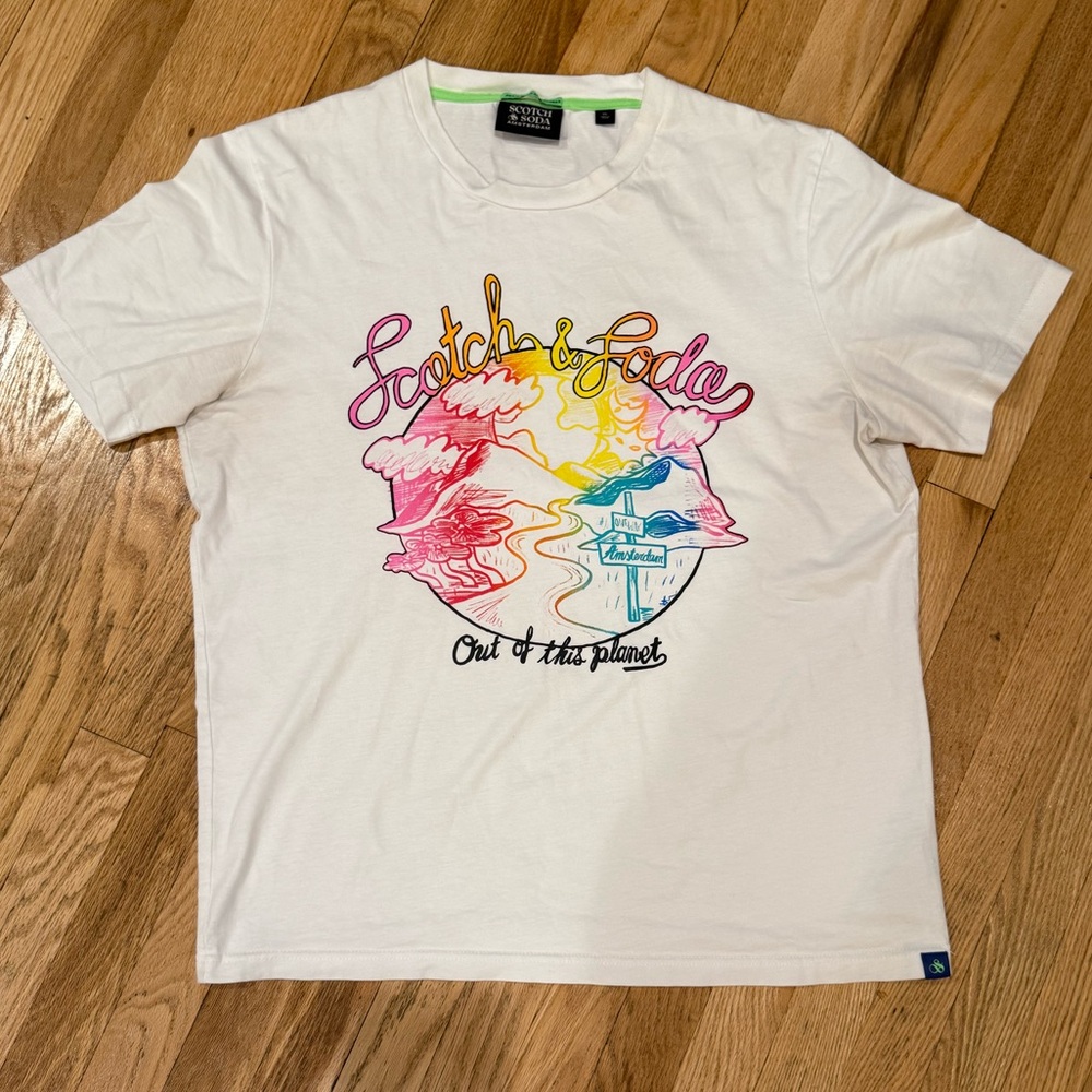 SCOTCH & SODA AMSTERDAM Out Of This Planet T Shirt - Men's XL